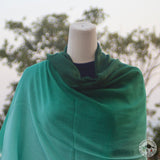 Kaschmirtuch "Kuama" (कुआमा) – Grün, handgewebt