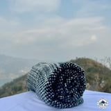 Schal "Bagmati" (बागमती) – Blau, handgewebt