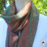 Kaschmirtuch "Mirlung" (मिर्लुङ्ग) – Rot, handgewebt