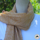 Kaschmirtuch "Surakchit" (सुरक्चित) – Beige, handgewebt