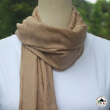 Kaschmirtuch "Pratham" (प्रथम) – Beige, handgewebt