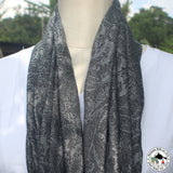 Pashminaschal "Kakakuli" (कककुली) – Grau, handgewebt
