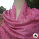 Kaschmirtuch "Sarva" (सर्व) – Lila, handgewebt