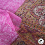 Kaschmirtuch "Sarva" (सर्व) – Lila, handgewebt