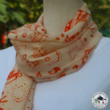 Kaschmirtuch "Jhilmila" – Beige, handgewebt