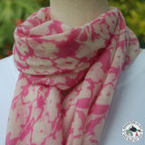 Kaschmirtuch "Amala" (अमला) – Rosa, handgewebt