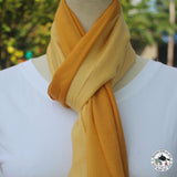 Kaschmirtuch "Lho" (ल्हो) – Orange, handgewebt