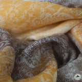 Kaschmirtuch "Mandala" (मण्डल) – Beige, handgewebt