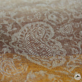 Kaschmirtuch "Mandala" (मण्डल) – Beige, handgewebt