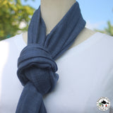 Kaschmirtuch "Chame" – Blau, handgewebt