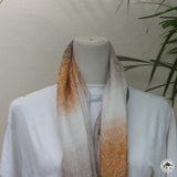 Kaschmirtuch "Mandala" (मण्डल) – Beige, handgewebt