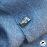 Kaschmirtuch "Chame" – Blau, handgewebt