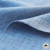 Kaschmirtuch "Chame" – Blau, handgewebt
