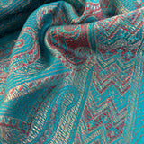 Seidenschal "Gudiya" (गुडिय) – Blau, handgewebt