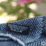 Schal "Nilgiri" – Blau, handgewebt
