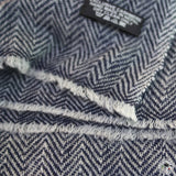 Schal "Nilgiri" – Blau, handgewebt