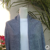 Schal "Nilgiri" – Blau, handgewebt
