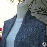 Schal "Nilgiri" – Blau, handgewebt