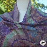 Seidenschal "Dhulo" (धुलो) – Beige, handgewebt
