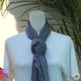Schal "Nilgiri" – Blau, handgewebt