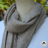 Tuch "Pathar" (पठार) – Beige, handgewebt
