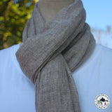 Tuch "Pathar" (पठार) – Beige, handgewebt