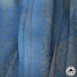 Kaschmirtuch "Satra" (सत्र) – Blau, handgewebt