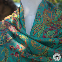 Charger l'image dans la galerie, Seidenschal "Buttey" (बुट्टे)