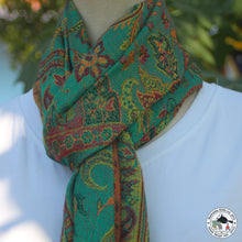 Charger l'image dans la galerie, Seidenschal "Buttey" (बुट्टे)