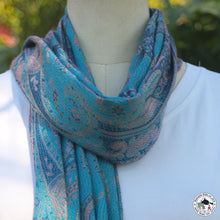 Load image into Gallery viewer, Seidenschal "Aasanad" (आसनद)