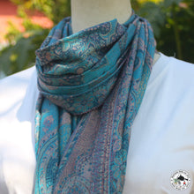 Load image into Gallery viewer, Seidenschal "Aasanad" (आसनद)