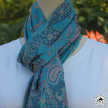 Load image into Gallery viewer, Seidenschal "Aasanad" (आसनद)