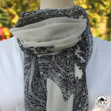 Kaschmirtuch "Syalpakhe" (स्यल्पखे) – Schwarz, 100 % Kaschmir, handgewebt