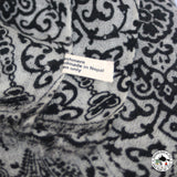 Kaschmirtuch "Syalpakhe" (स्यल्पखे) – Schwarz, 100 % Kaschmir, handgewebt