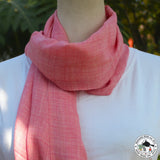 Kaschmirtuch "Vanaspati" (वनस्पति) – Rosa, handgewebt