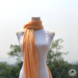 Pashminaschal "Muchu" (मुचू) – Orange, handgewebt