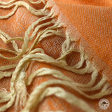 Pashminaschal "Muchu" (मुचू) – Orange, handgewebt