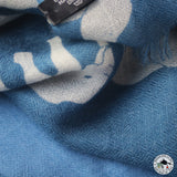 Kaschmirtuch "Falam" (फलाम) – Blau, handgewebt