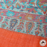 Kaschmirtuch "Shoth" (शोथ) – Orange, handgewebt