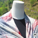 Kaschmirtuch "Kachuwa" (कचुवा) – Rot, handgewebt