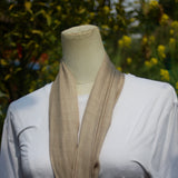Kaschmirtuch "Tare" (तारे) – Beige, handgewebt
