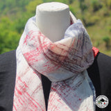 Kaschmirtuch "Kachuwa" (कचुवा) – Rot, handgewebt