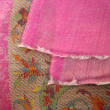Kaschmirtuch "Sankalpa" (संकल्प) – Rosa, handgewebt