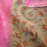Kaschmirtuch "Sankalpa" (संकल्प) – Rosa, handgewebt