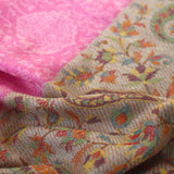 Kaschmirtuch "Sankalpa" (संकल्प) – Rosa, handgewebt