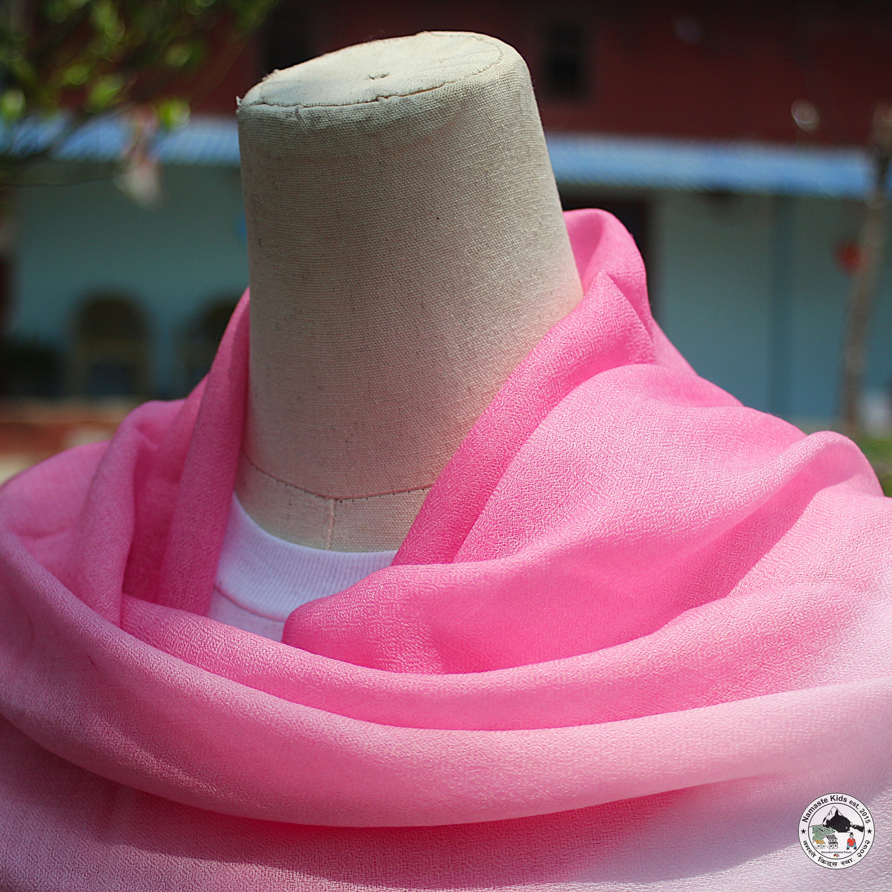 Kaschmirtuch "Sarkuwa" – Rosa, handgewebt
