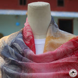 Kaschmirtuch "Papanca" (पपन्च) – Rot, handgewebt