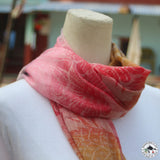 Kaschmirtuch "Papanca" (पपन्च) – Rot, handgewebt