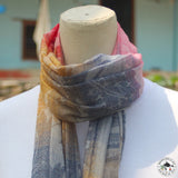 Kaschmirtuch "Papanca" (पपन्च) – Rot, handgewebt