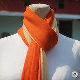 Kaschmirtuch "Manari" (मनरी) – Orange, handgewebt